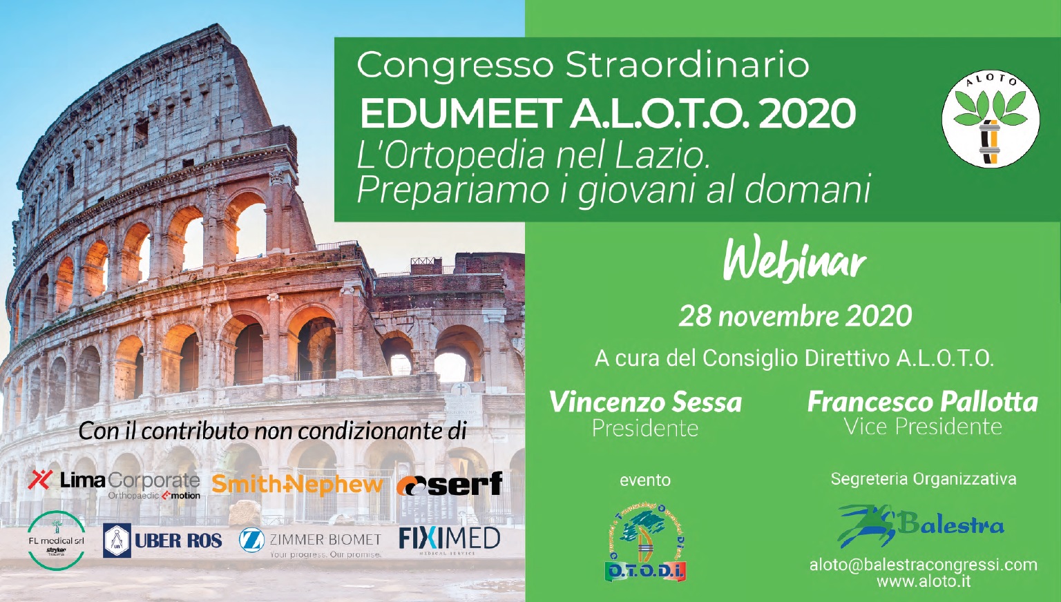 28 NOV | Congresso Straordinario EDUMEET A.L.O.TO. 2020