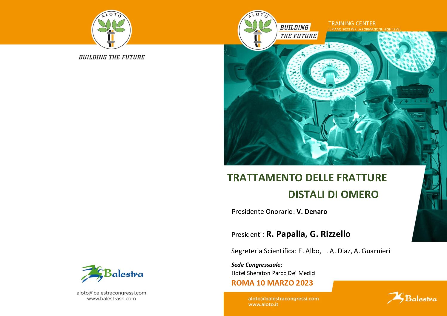 Locandina ufficiale: 10 MAR 2023 | TRATTAMENTO DELLE FRATTURE DISTALI DI OMERO